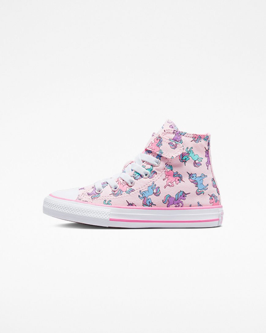 Chlapecké Boty Vysoké Converse Chuck Taylor All Star Easy-On Unicorns Růžové Blankyt | CZ DZOU13